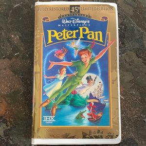 Disney Masterpiece Peter Pan VHS. 45th Limited Edition